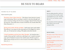Tablet Screenshot of benicetobears.com